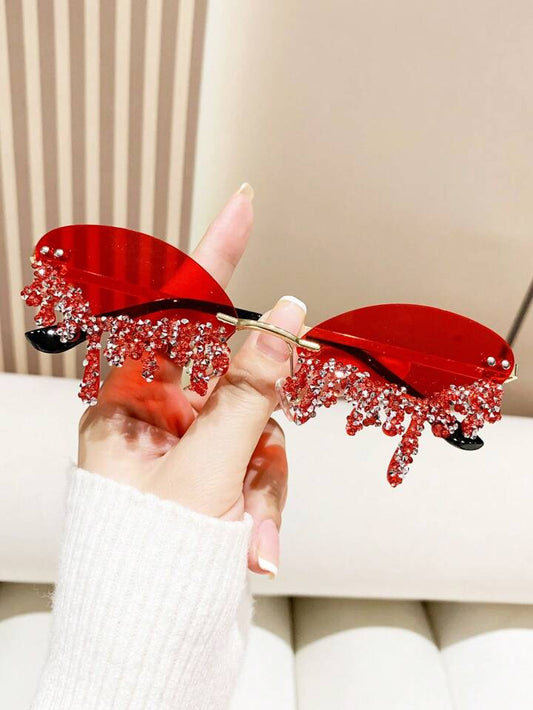 CRIMSON DRIP Decorative Sunglasses